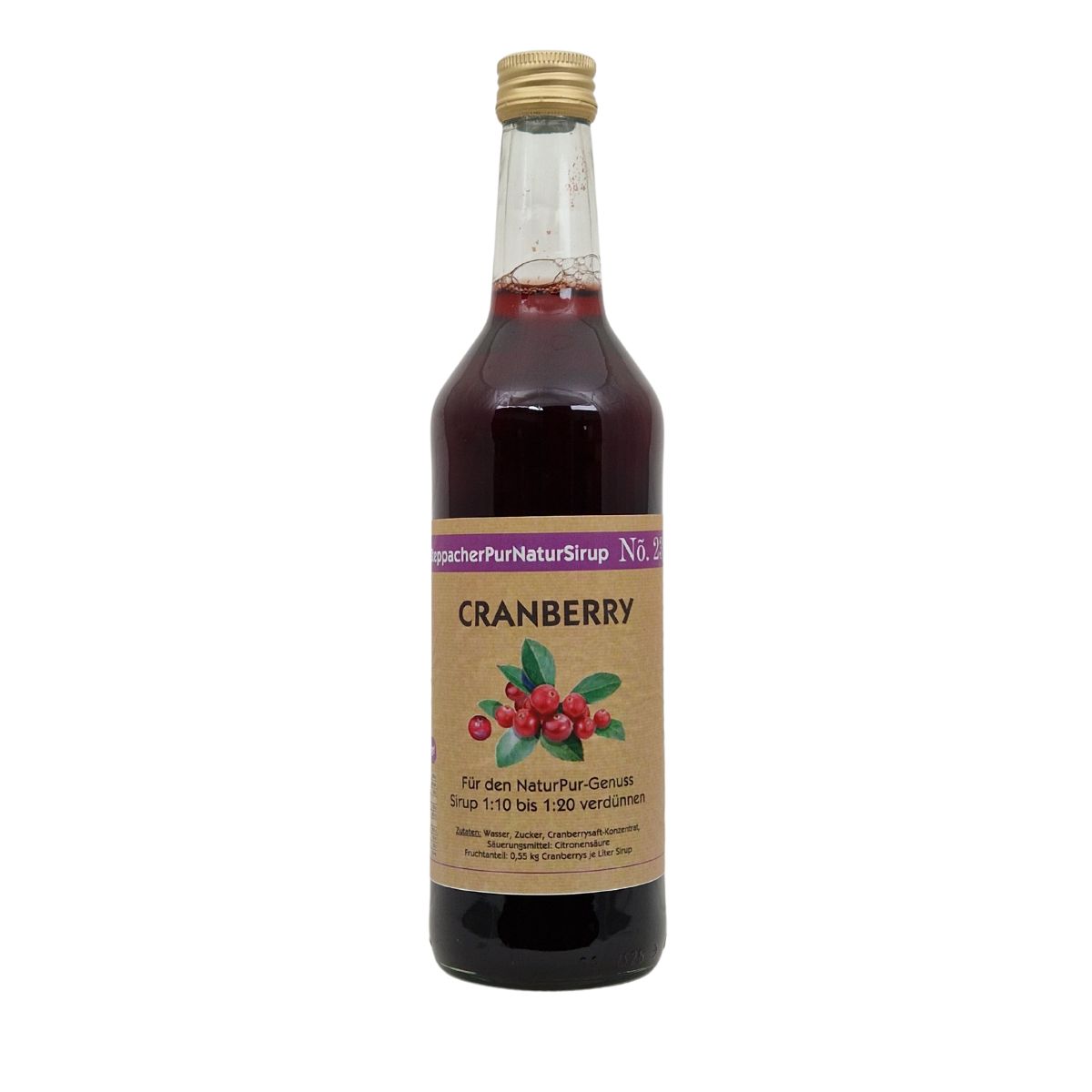 Cranberry - PurNatur Frucht-Sirup 